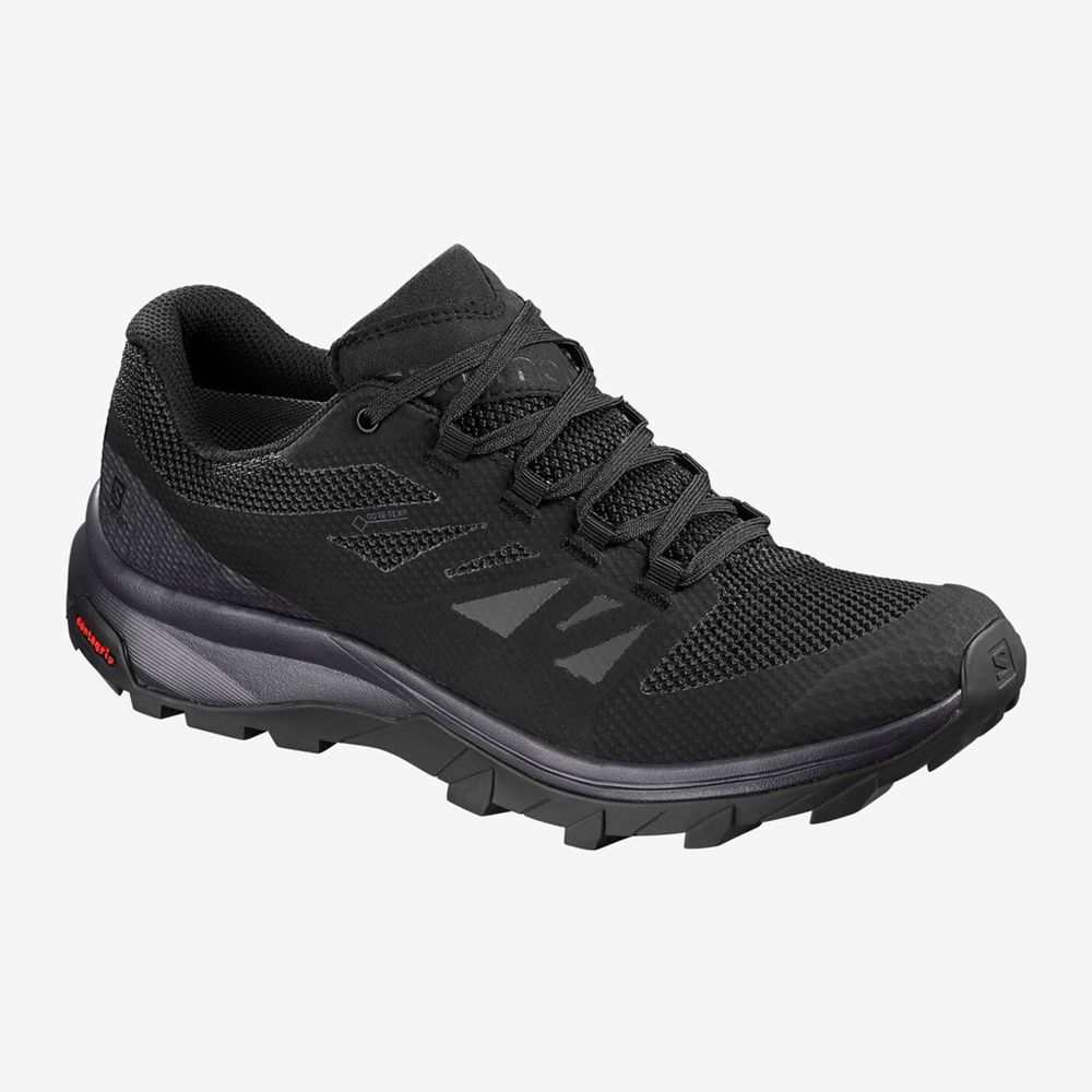 Zapatillas Trekking Salomon Mujer Negras - Salomon Argentina OUTLINE GTX ,803591-BXW